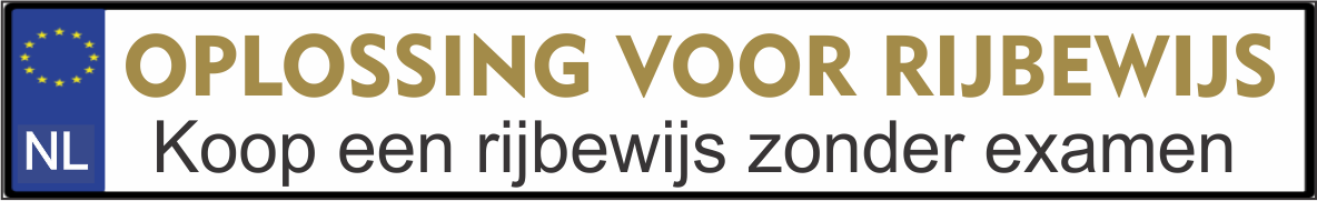 oplossing voor Rijbewijs. koop en Rijbewijs zonder examen